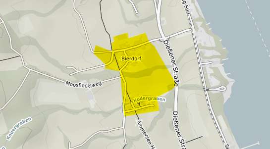 Immobilienpreisekarte Die&szlig;en am Ammersee Bierdorf